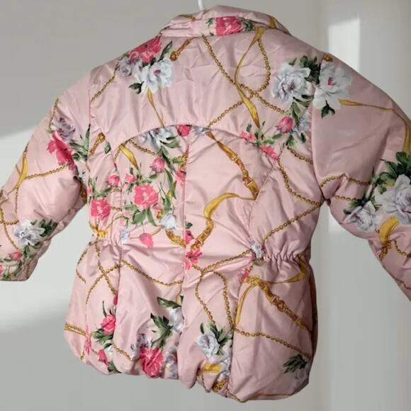 Pilguni Floral Chain Print Puffer Jacket (Toddler Girls 18–24 Months) - Picture 5 of 7
